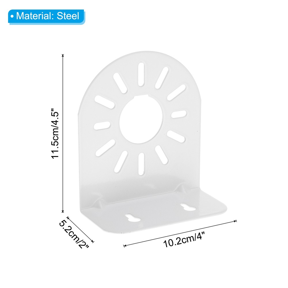 1 Pack Dome Security Camera Mounting 4.5" L-Shape IP Camera Bracket, Steel