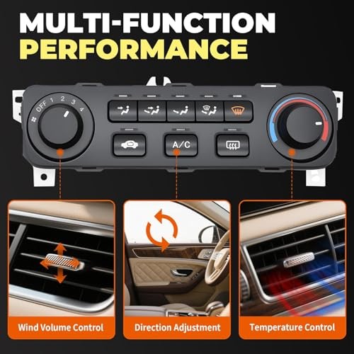 A/C Heater Climate Control Module Compatible with Accord 2001 2002 2.3L L4
