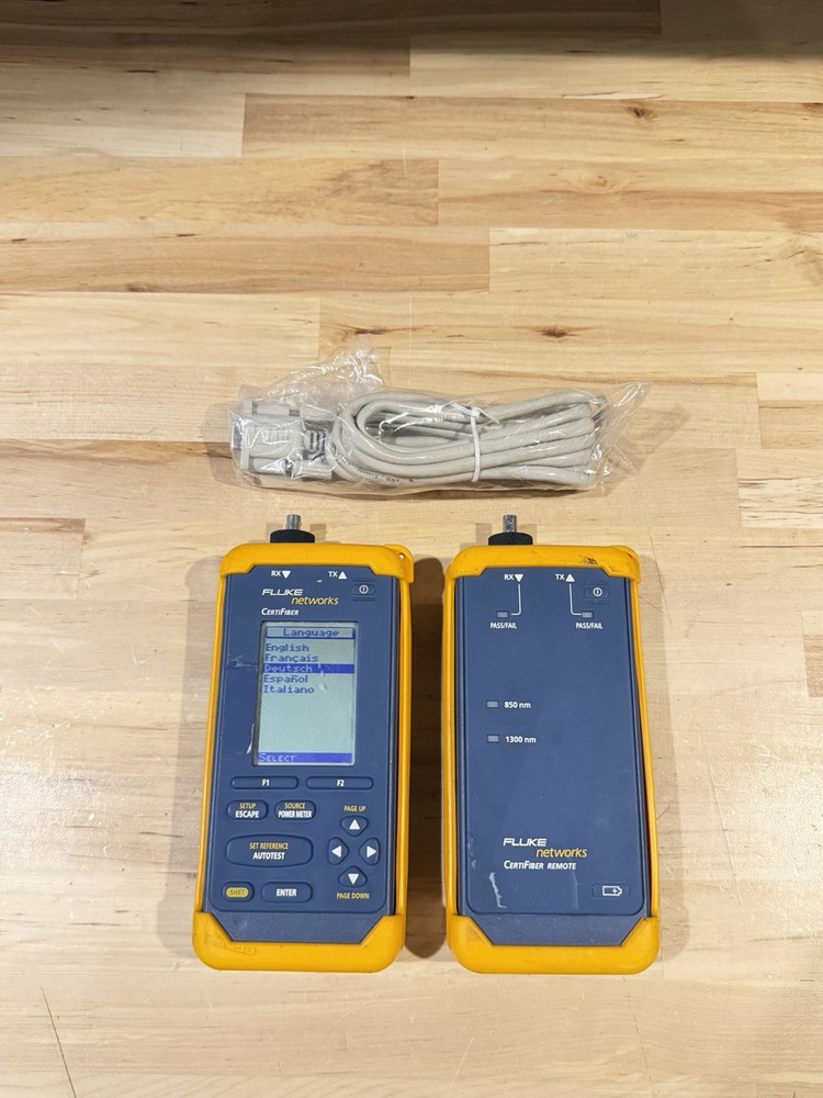 FLUKE NETWORKS CERTIFIBER ADVANCER MULTIMODE FIBER OPTIC CERTIFICATION TOOL