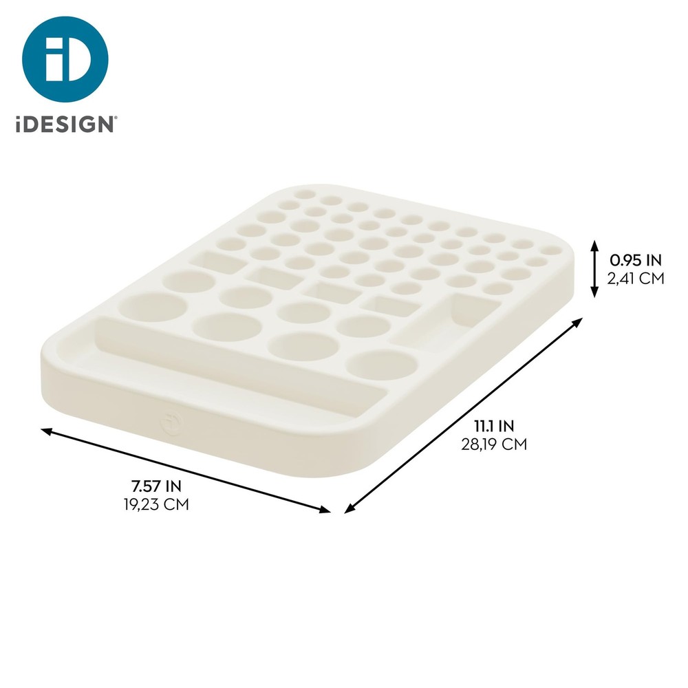 iDesign Recycled Plastic Divided Battery Organizer, Insert