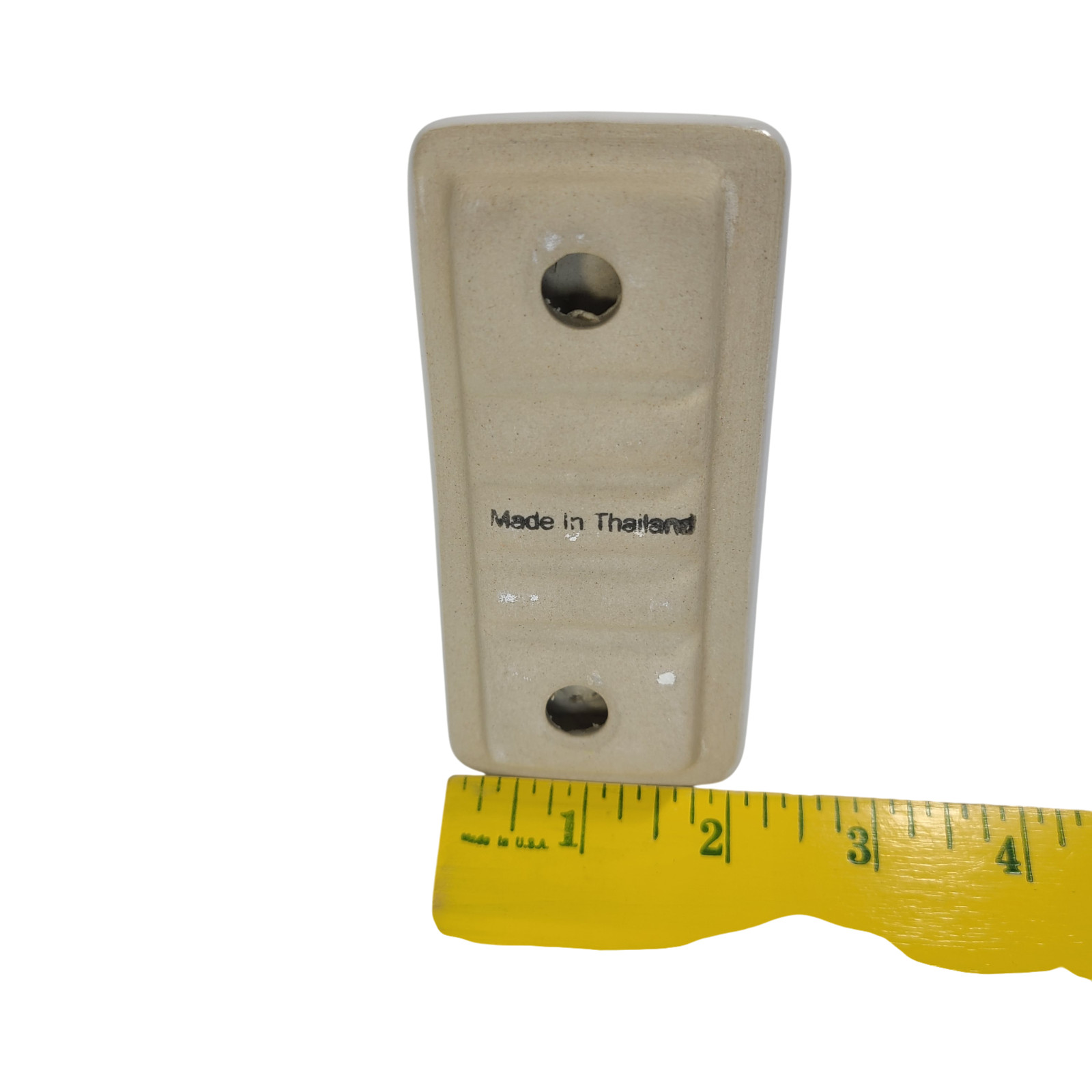 Vintage White Ceramic Tile Towel Rod Rack Post Holder Brackets 24 in Acrylic Bar