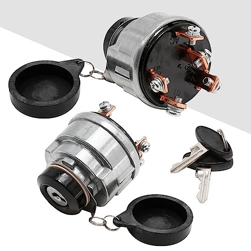 Ignition Key Switch, 5 Terminals Ignition Switch Replacement for Ford New