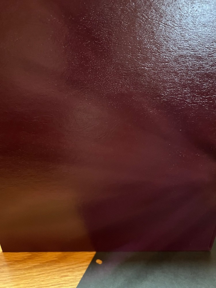 ***NEW *** 3” Maroon Minkus Binder & Slip Case, see pictures