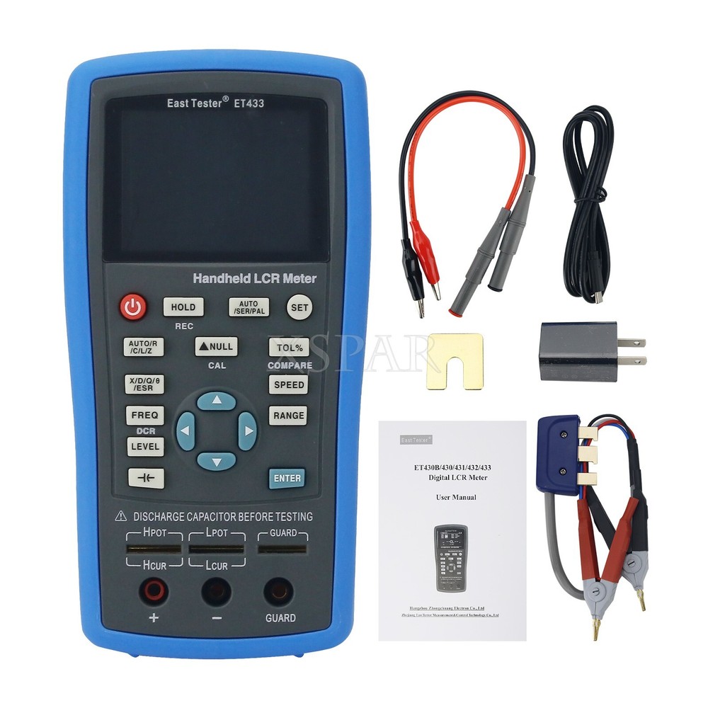 ET433 LCR Meter LCR Tester Capacitance Inductance Meter Adjustable Frequency xr*