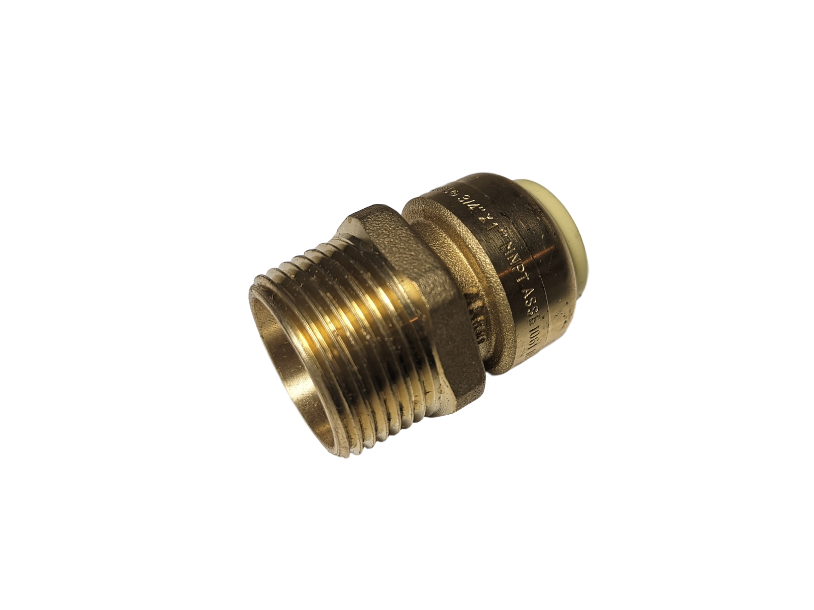 10 PIECES 3/4" PUSH FIT X 1" MALE ADAPTER MNPT, LEAD FREE BRASS