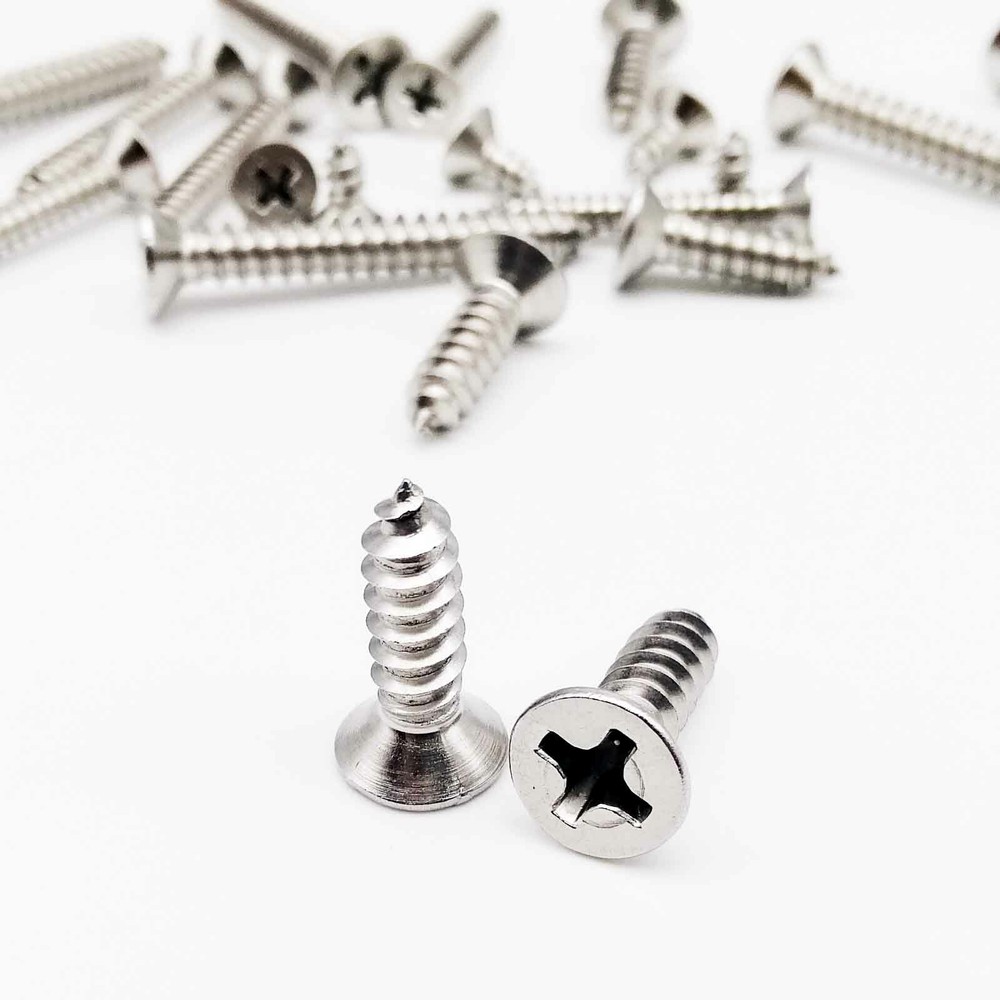 M1-M6.3 SUS304 Mini Micro Phillips Flat Countersunk Head Self-tapping Wood Screw