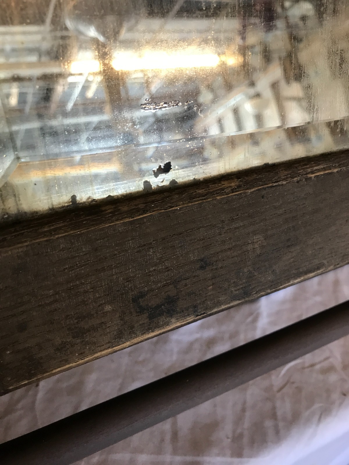 VTG Oak 19x28 Hardwood Wall Mount Medicine Cabinet with Towel Bar Old 474-26B