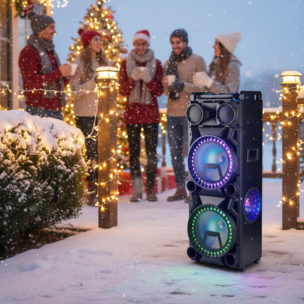 18500W Portable Bluetooth Speaker Sub woofer Heavy Bass Sound Party System w/Mic