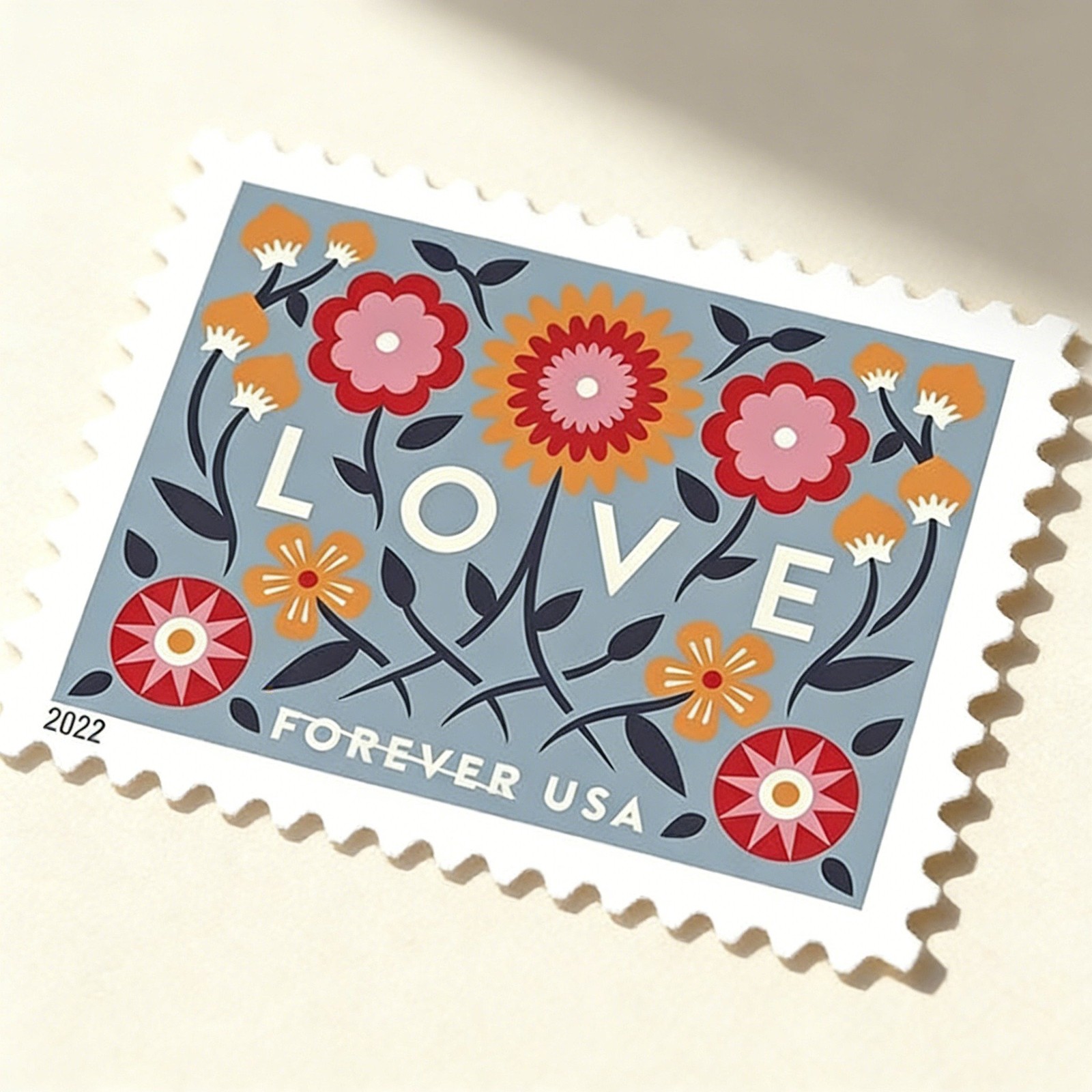 2022 Love Forever Stamps - 5 Sheets of 20 First Class Postage Scott #5660-5661