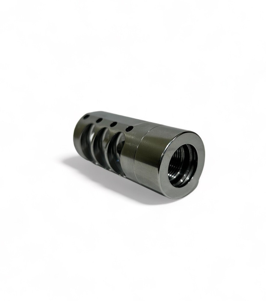 Bruin 3 port Self Timing Muzzle Brake 5/8-24