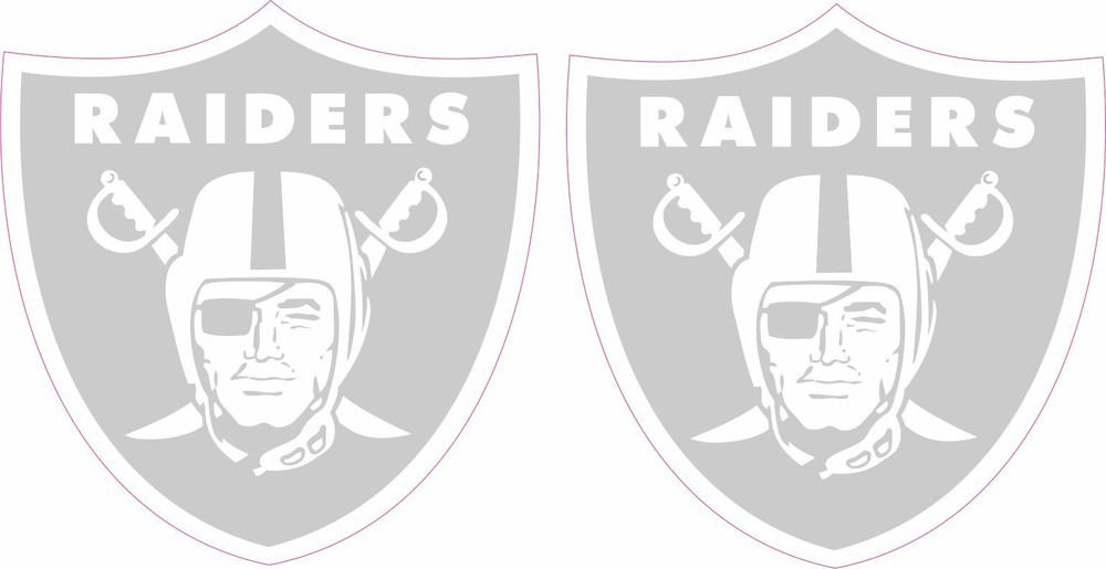 LAS VEGAS RAIDERS MINI HELMET DECALS