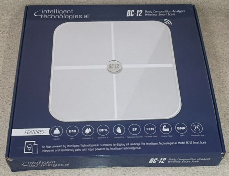 Intelligent Technologies.AI BC-12 Body Composition Analysis Wireless Smart Scale