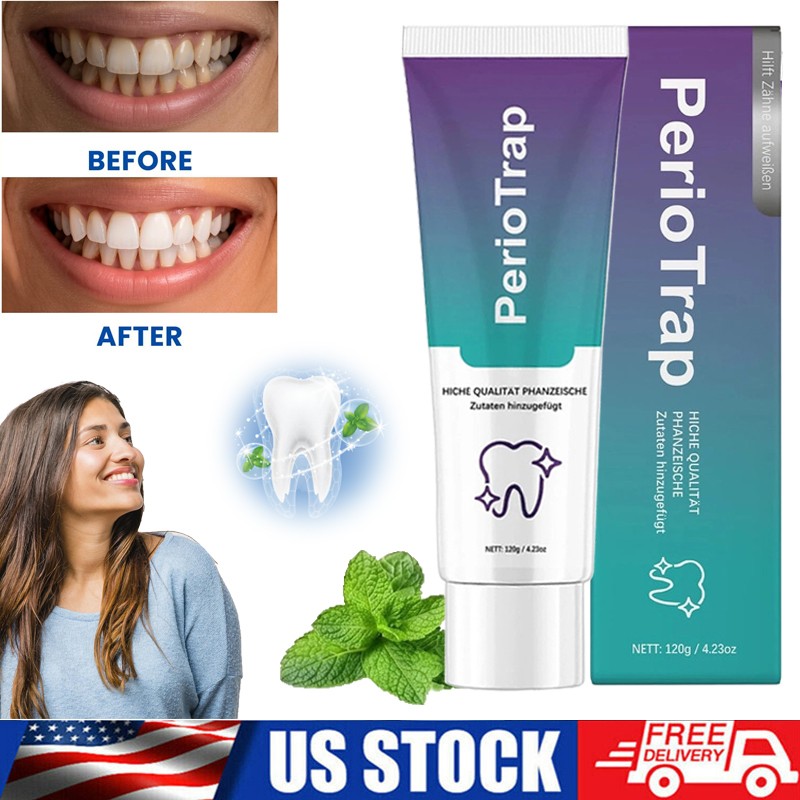1-5PCS PerioTrap Mint Flavor Gum Toothpaste Cleaning Toothpaste Sensitive Teeth