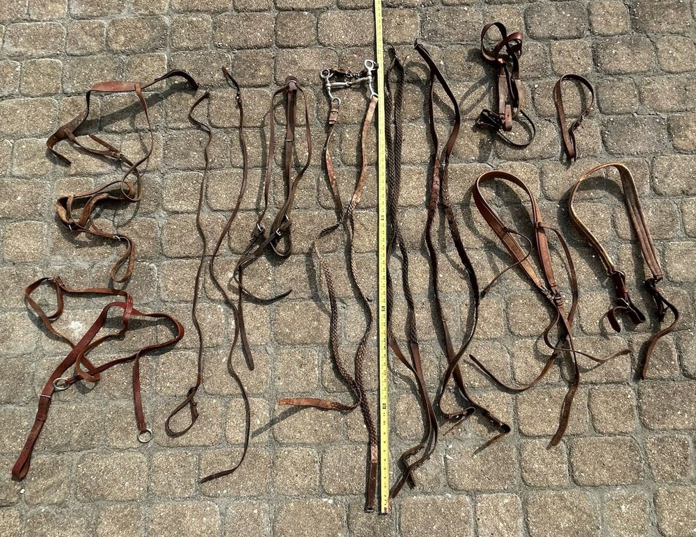 Assorted Various Horse Saddlery Straps And Bit