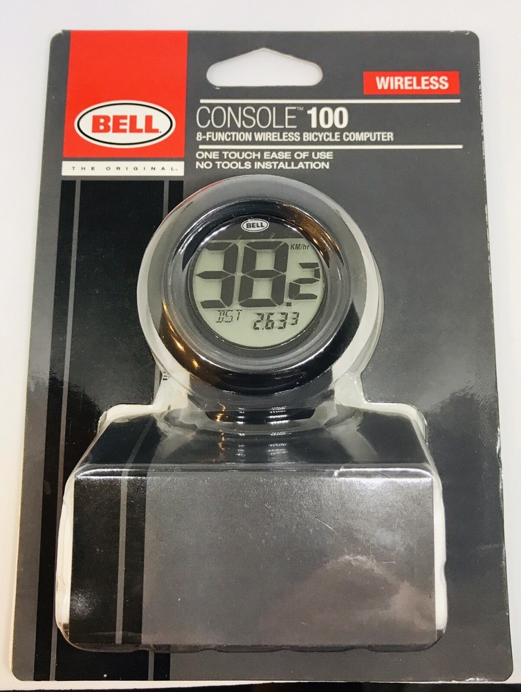 Bell Console 100 Wireless Bicycle Computer 8 Function 7025146 One Touch