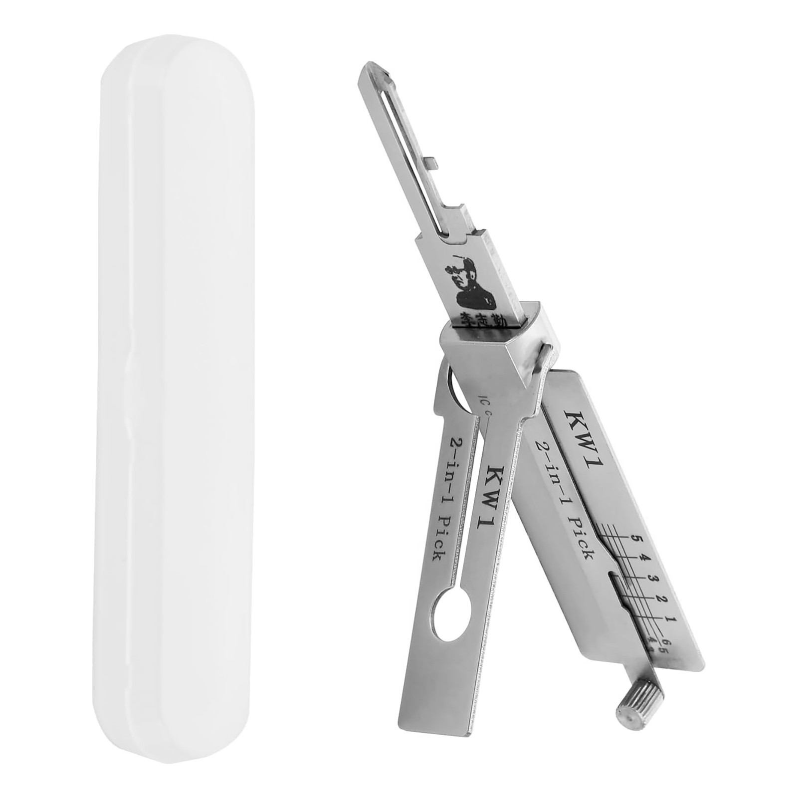 Precision-Hand-Grav-2in1-Pick-Tools 304-Stainless-Steel-Key-Decoder-Model-KW1