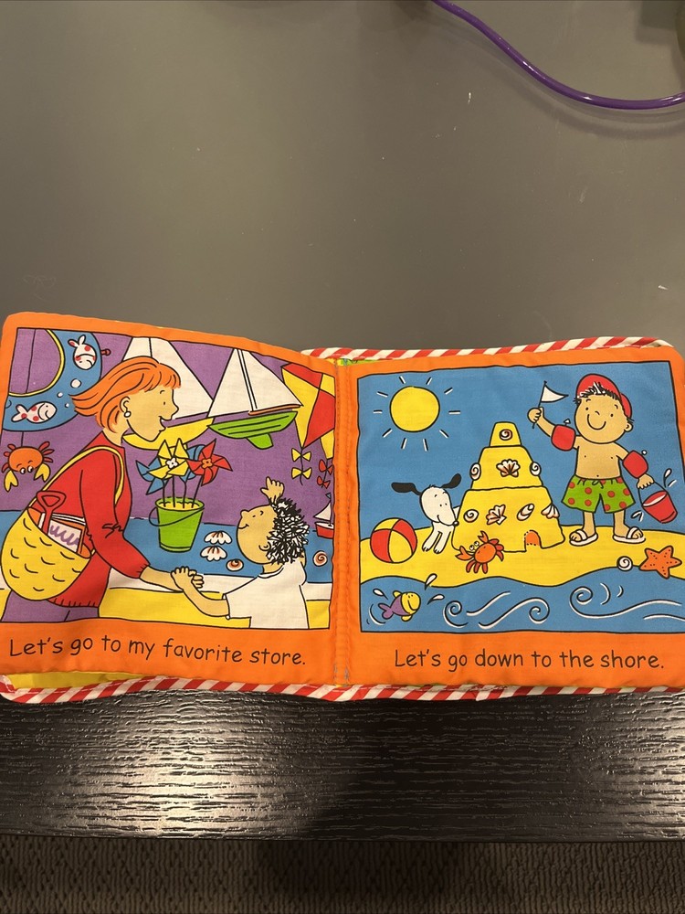 Let’s Go Out Plush Book Infant Development System Lamaze
