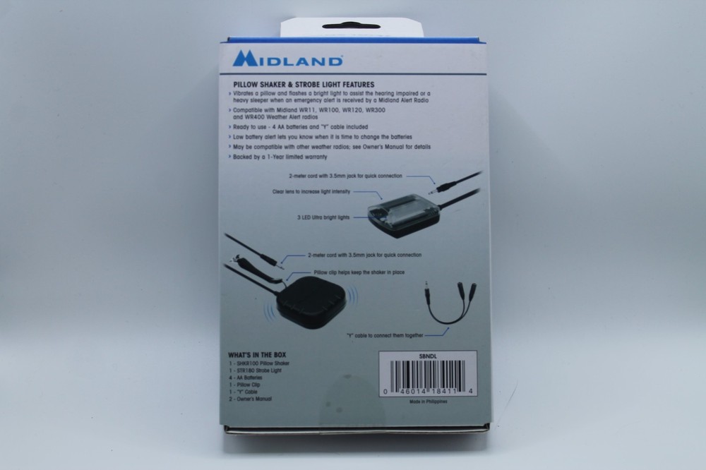 Midland Pillow Shaker & Strobe Light Combo Pack