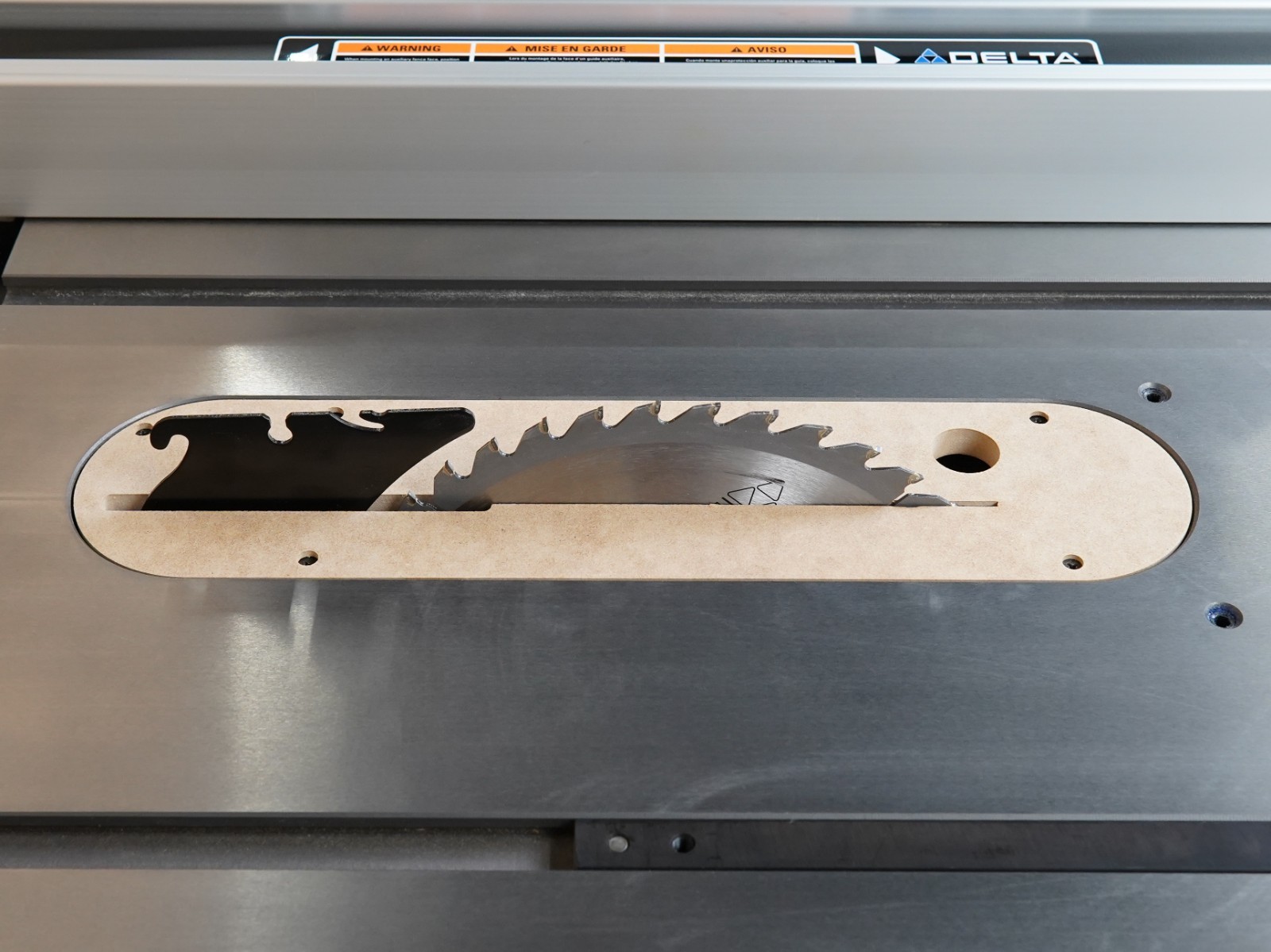 Zero Clearance Insert for Delta Contractor Table Saw