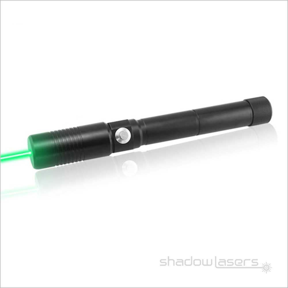 Adjustable Focus Laser Pointer 520nm Visidle Beam Light Flashlight+Case US