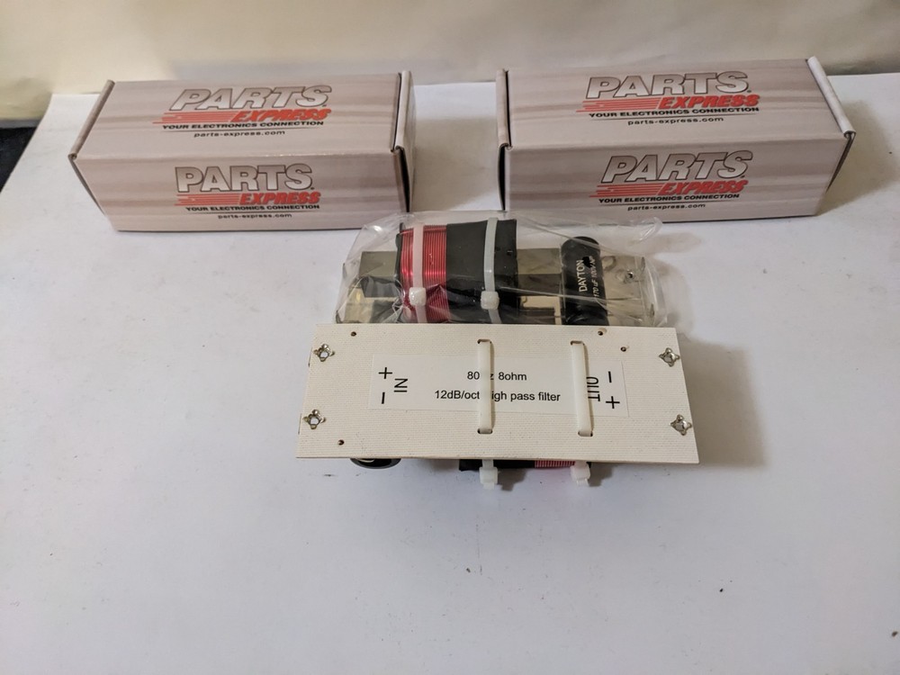 High Pass 8 Ohm Filter 80 HZ PAIR