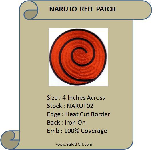 NARUTO RED SPIRAL  PATCH - NARUTO2