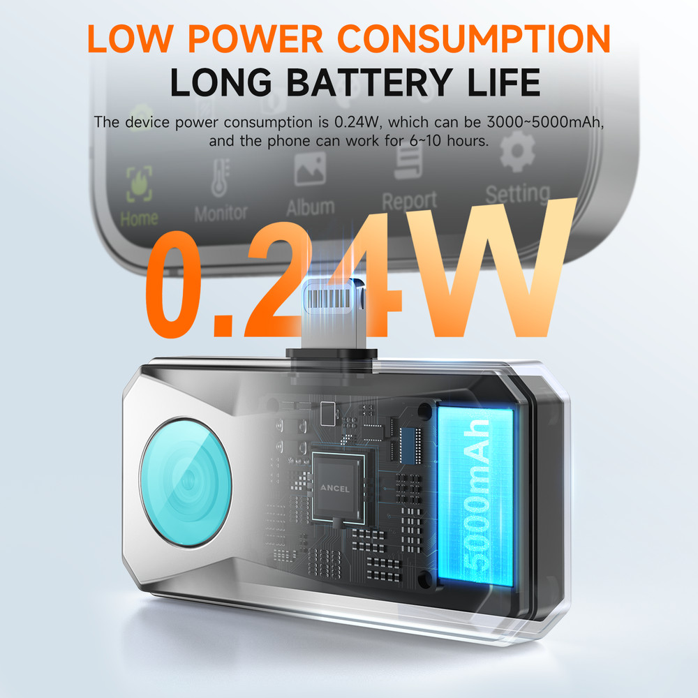 Inspection Thermal Camera USB Type-C fit for iPhone & Windows 256x192 IR Enabled
