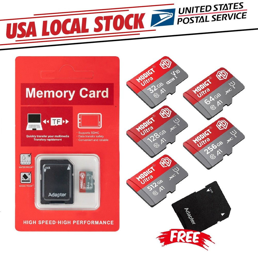 Micro SD Card Ultra Class 10 SDXC SDHC Memory Card for Dash Cams Android lot