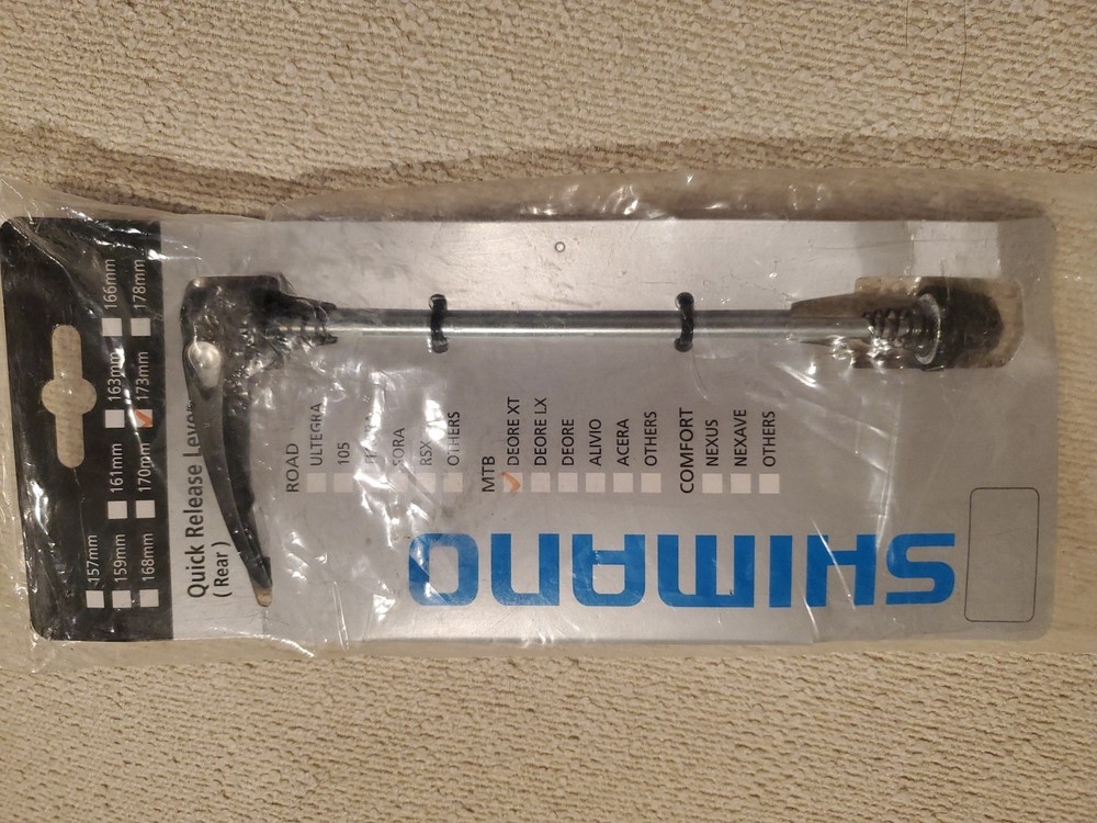Shimano 173mm XT Quick Release Rear