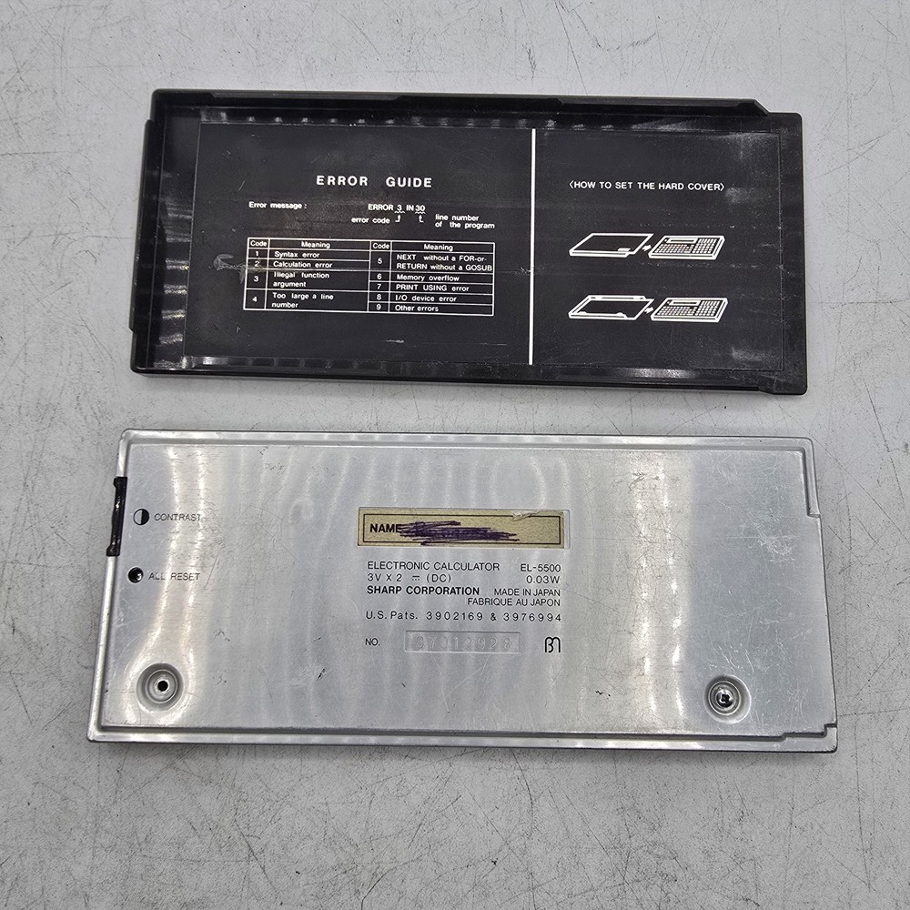 Sharp EL-5500 Scientific Calculator BASIC Computer Tested Works Needs Battery