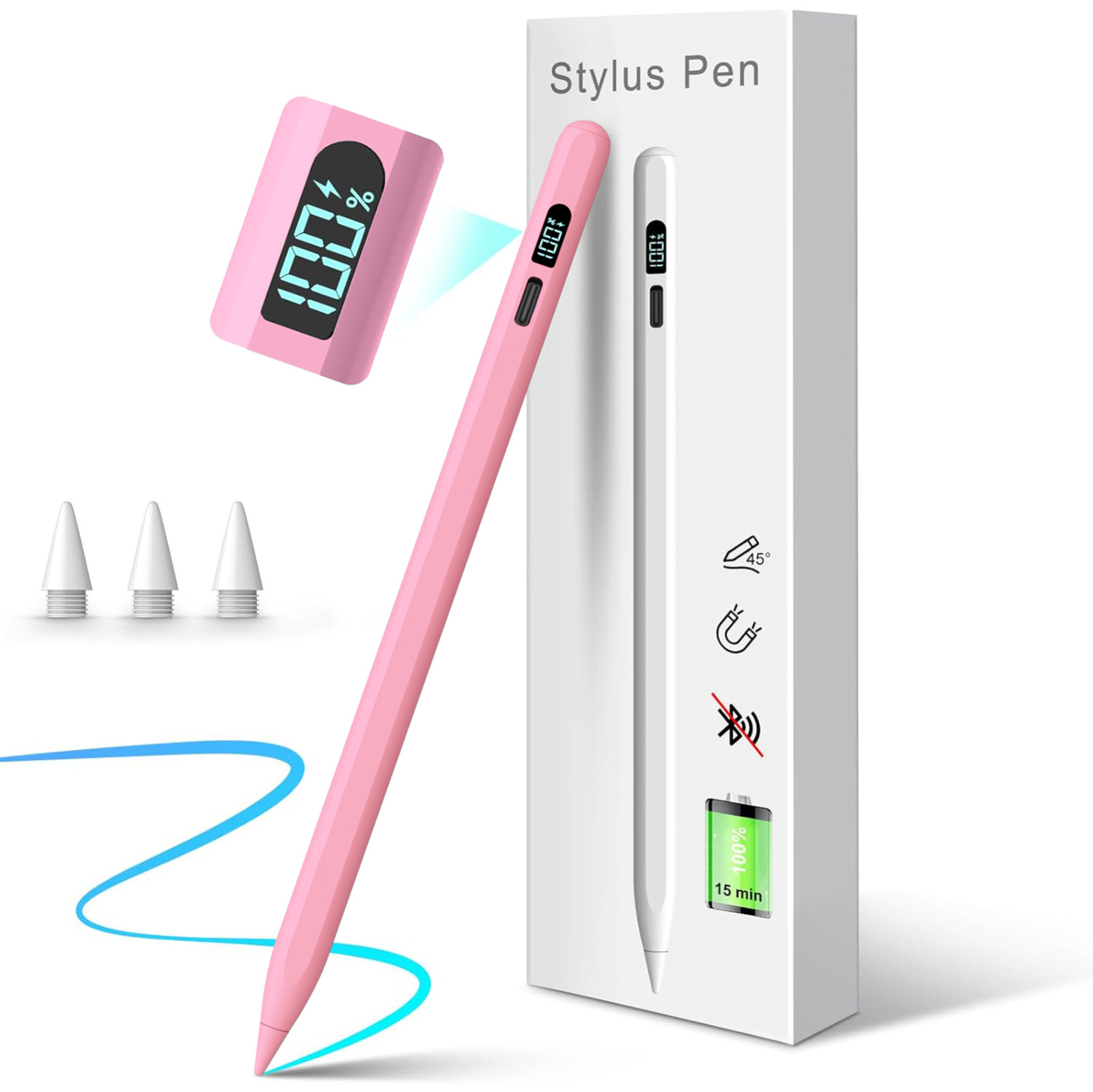 Stylus Pen for Ipad Pen 2018-2025,Pencil for iPad11th A16/10/9/8/7/6 Gen,Air/pro