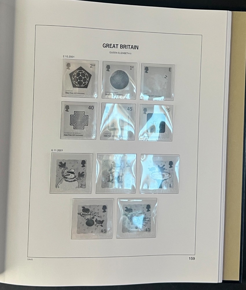 Great Britain Davo Lux Hingeless Album 2000-2002 ZAYIX