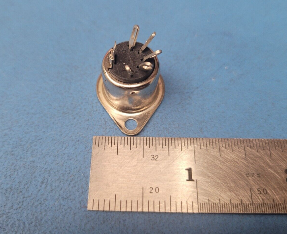 ( 2pcs) SWITCHCRAFT, 57GB5F, 5 Position Circular Connector Receptacle DIN