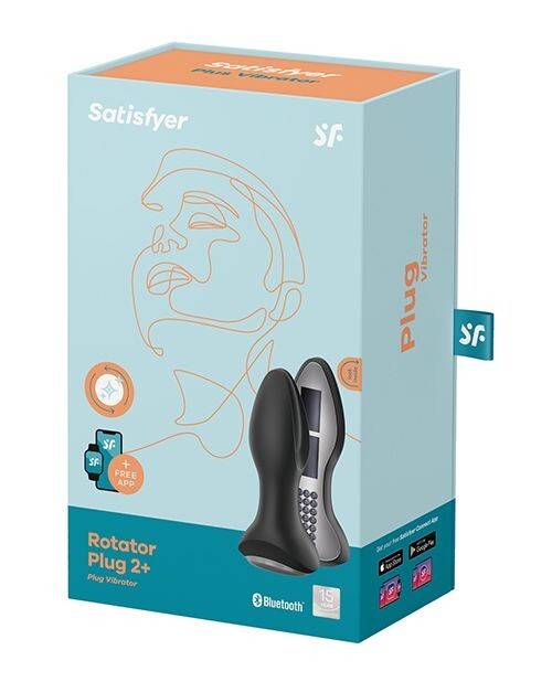 ROTATOR PLUG 2 BLUETOOTH REMOTE CONTROL RECHARGEABLE ANAL PLUG VIBRATOR