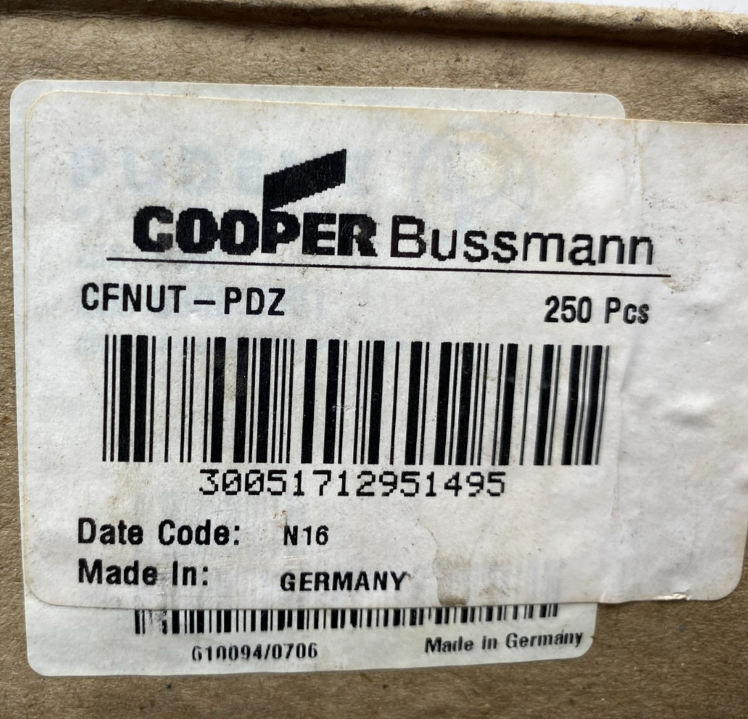 Cooper Bussman CFNUT-PDZ - (5 pack) 30051712951495 Germany