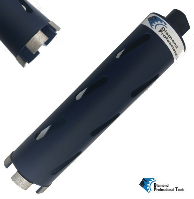 2 Pack 2-1/2" Dry Diamond Core Drill Bits Concrete Asphalt Bricks 5/8" Thread