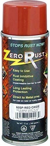 Zero Rust - 60SP - Red Oxide - Rust Inhibitive Coating - 12oz Aerosol