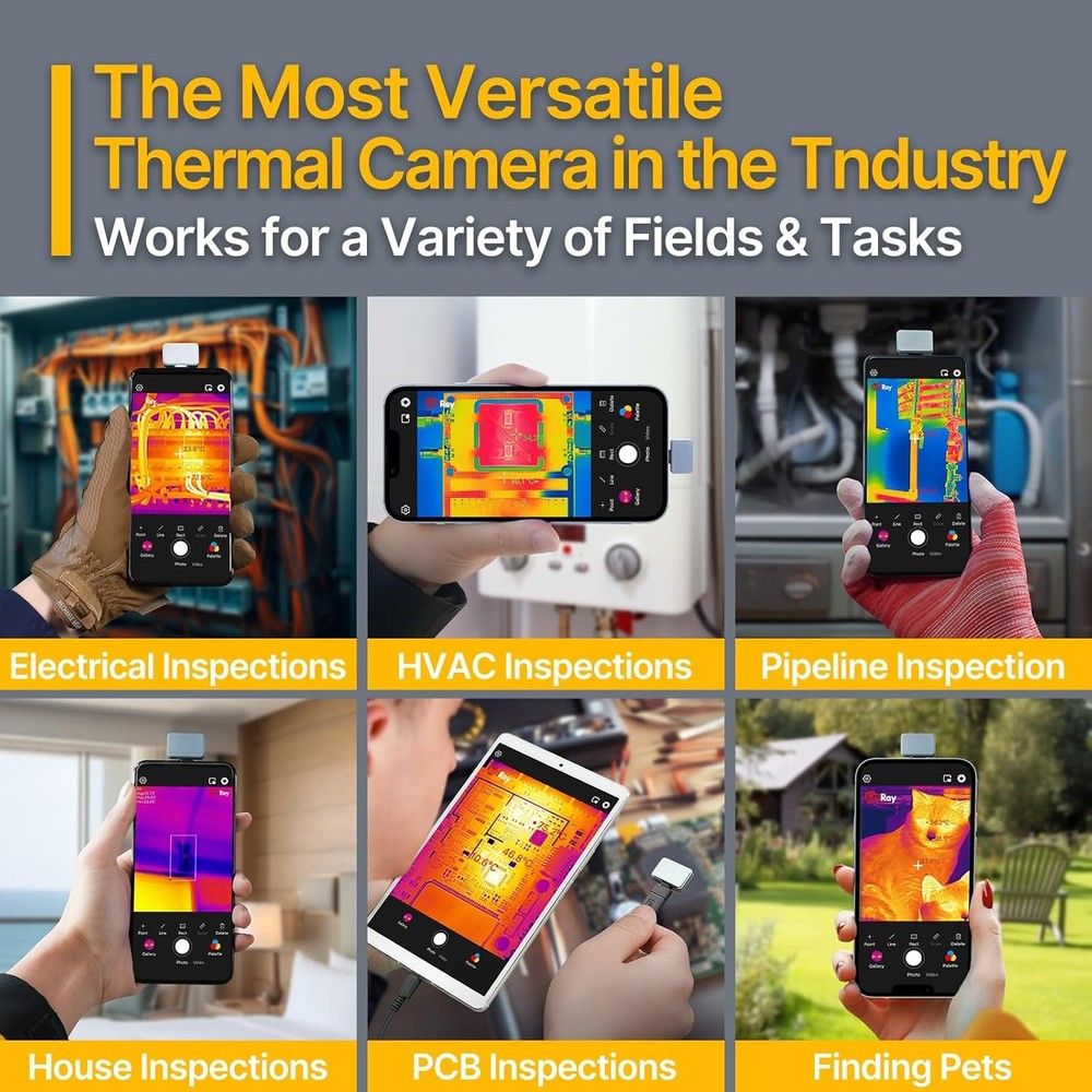 Thermal Imaging Camera – Android Type-C, InfiRay P2 Pro with Magnetic Macro Le