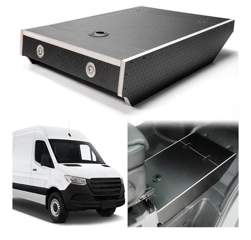 Sprinter Van footrest platform,Floor Extension, Floor Stool, Storage