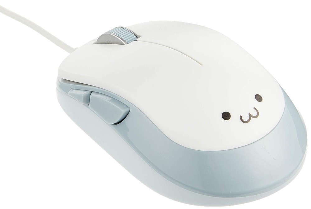 Elecom BlueLED mouse/EPRIM/wired/5 button/white