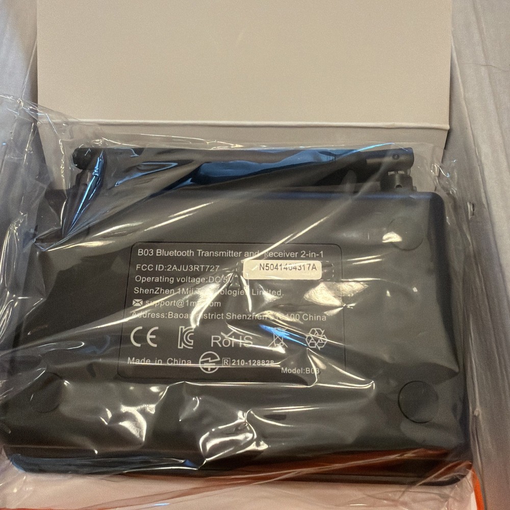 1Mii B03 Bluetooth 5.0 Transmitter Receiver for Home Stereo TV, HiFi Wireless