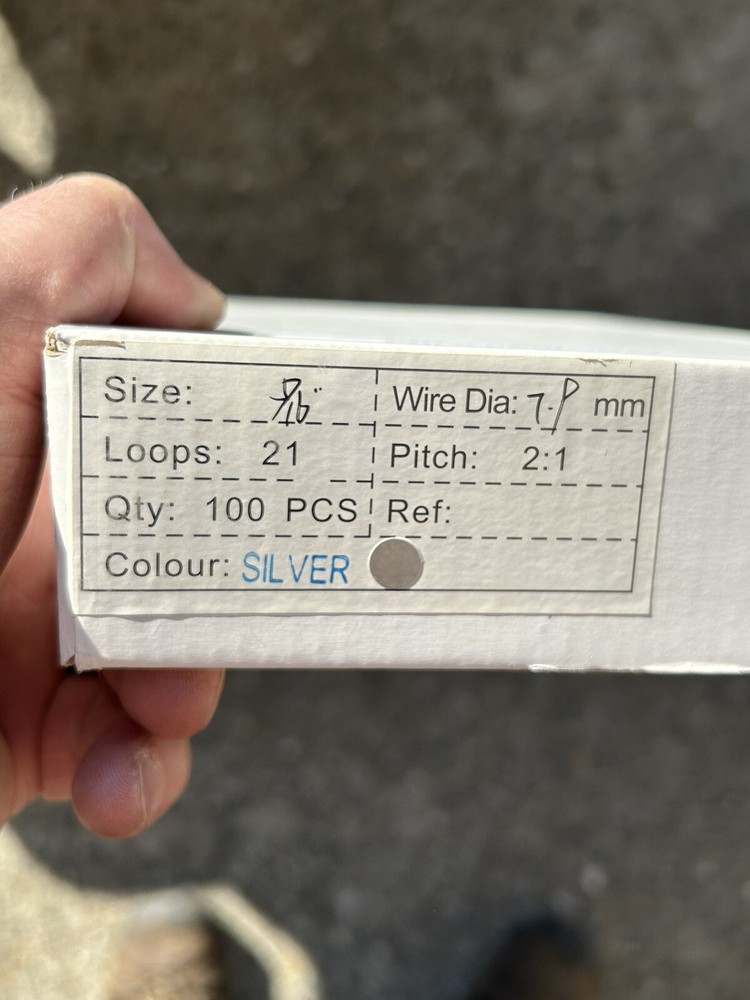 Binding wires various size mostly 9/16 / 14 MM 101-130. 25 ea.
