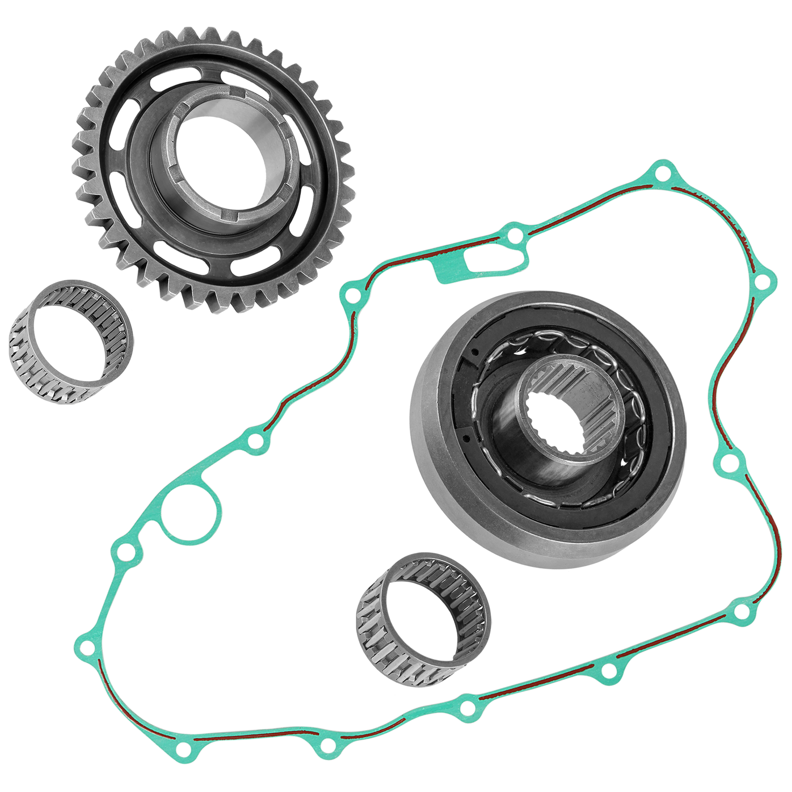 Starter Clutch And Driven Gear W/Gasket for Honda CRF450X CRF 450X 2005-2020