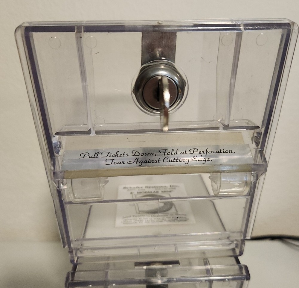 Schafer Systems Dual 6" Modular Mini Lottery Ticket Plastic Case 2 Pack W/ Key