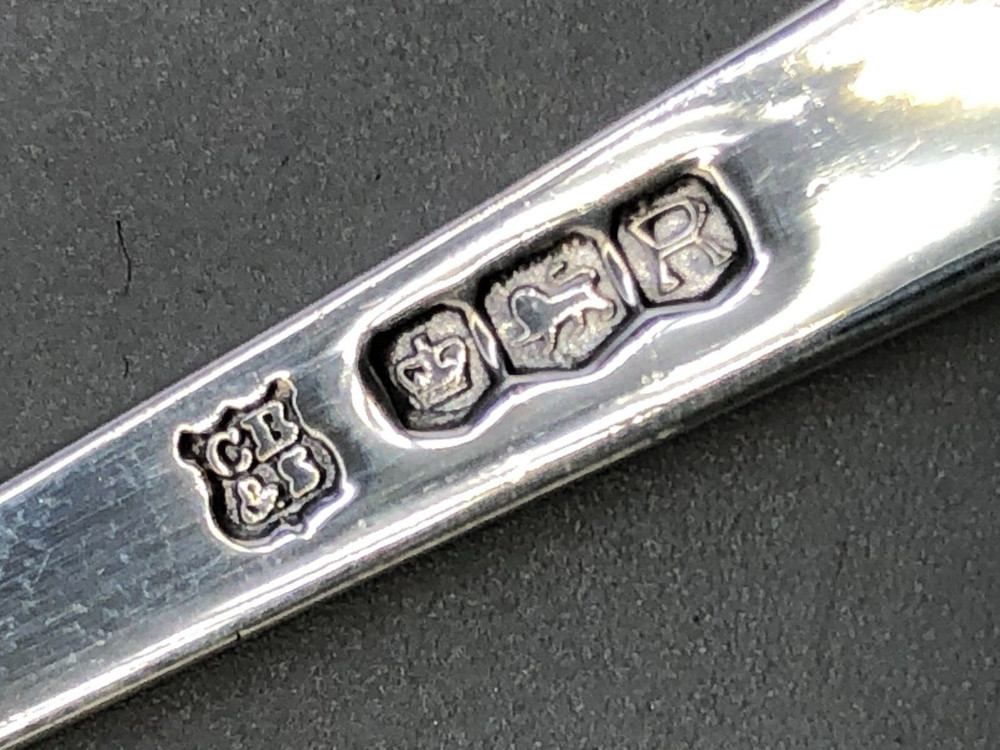 English Sterling Silver Petite Four or small Pastry Server 7"