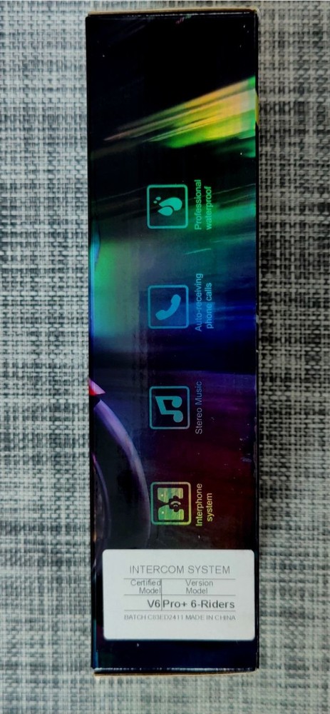 2PC EJEAS V6 Pro+ Motorcycle Intercom Helmet Bluetooth Headset 6 Riders