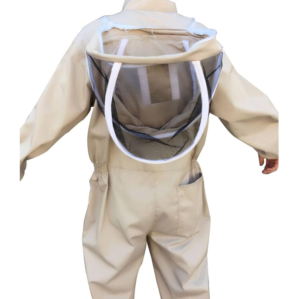 XXL Full Body Ventilated Beekeeping Suit with Veil Hood & Gloves Protective Bee