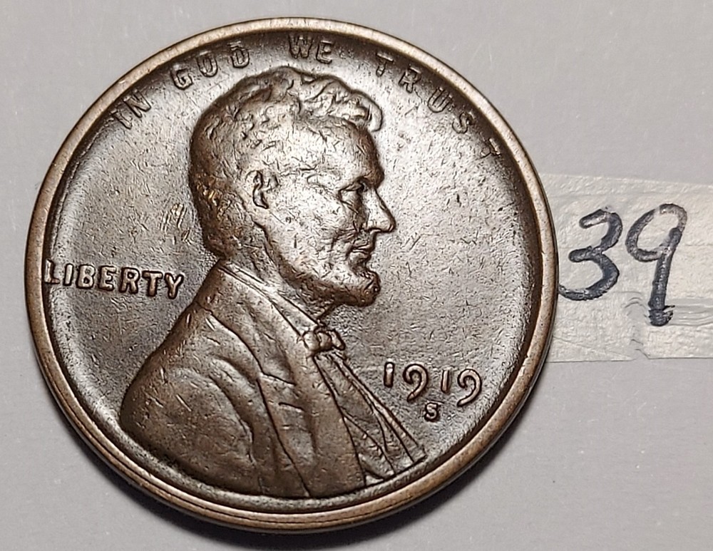 1919-S Lincoln Wheat Cent #39