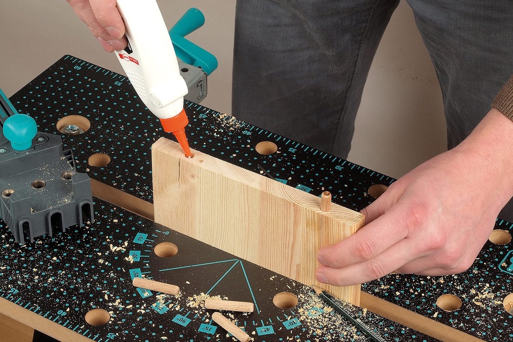 wolfcraft Dowelmaster 4640000 (Practical jig for Clean Corners, T-Butt Edge C...