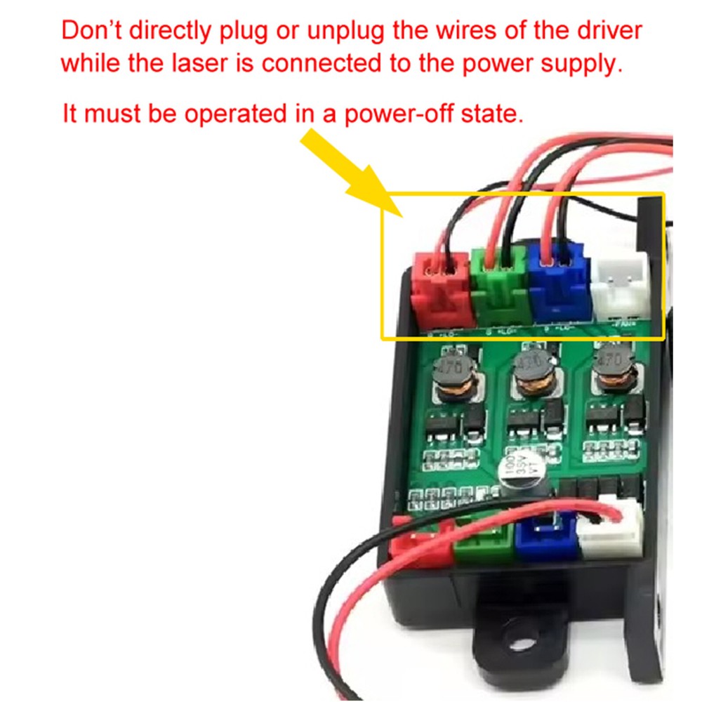 1pc RGB 2000mW Laser Module Stage Light Laser Source Pumping Solid State Laser